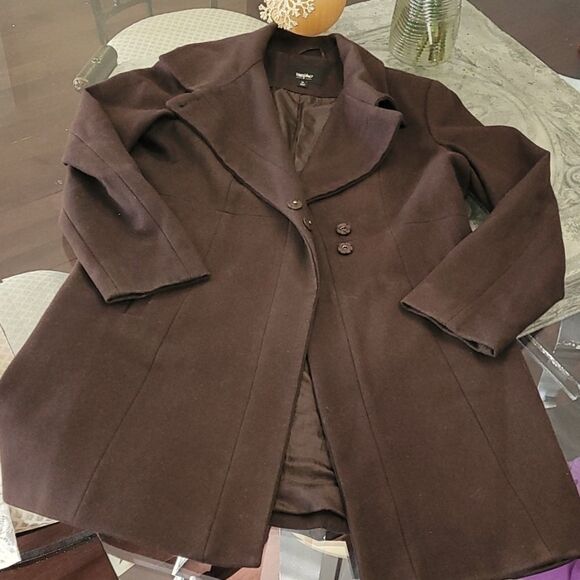 🎈sale* Mossimo Wool Blend Long Winter Coat Jacket - Picture 2 of 8